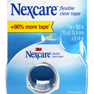 NEXCARE FLEXIBLE CLEAR TAPE DISPENSER 25.4MM X 9.14