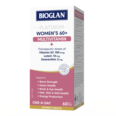 BIOGLAN PLATINUM WOMEN'S 60+ MULTIVITAMIN 60 TABLETS