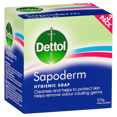 DETTOL SAPODERM HYGIENIC BODY SOAP FOR ACNE OILY SKIN 3 PACK