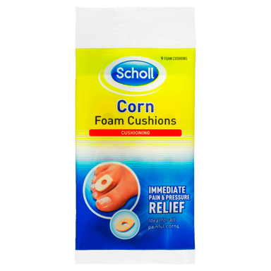 SCHOLL CORN FOAM CUSHIONS MEDICATED 9 PACK