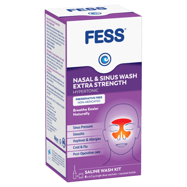 FESS NASAL & SINUS WASH EXTRA STRENGTH STARTER KIT 6