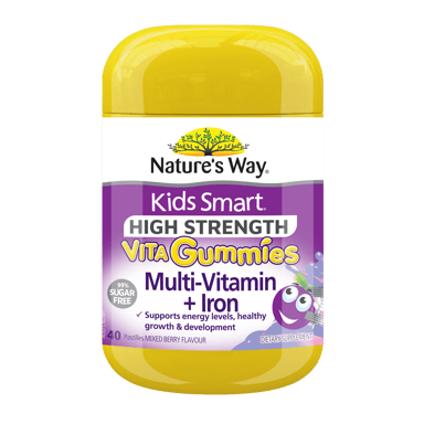 NATURES WAY KIDS SMART VITA GUMMIES MULTI-VITAMIN + IRON 40