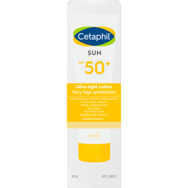 CETAPHIL ULTRA LIGHT SUNSCREEN LOTION SPF50+ 100ML