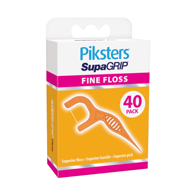 PIKSTERS SUPAGRIP FLOSS PICKS FINE 40 PACK
