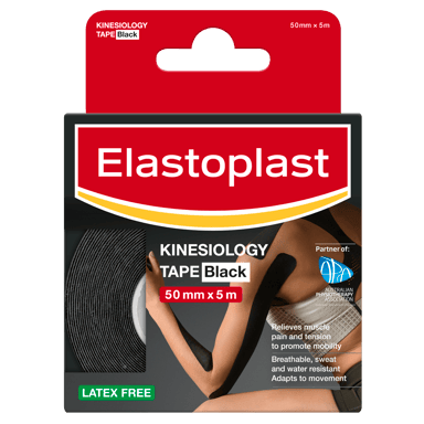 ELASTOPLAST SPORT KINESIO TAPE BLACK