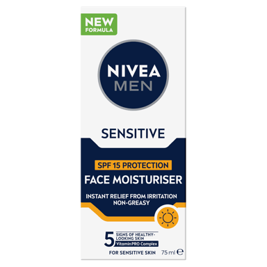 NIVEA MEN SENSITIVE PROTECTIVE MOISTURISER SPF15 75ML