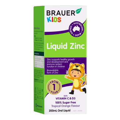 BRAUER BABY & KIDS ZINC LIQUID  200ML