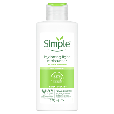 SIMPLE HYDRATING LIGHT MOISTURISER 125ML