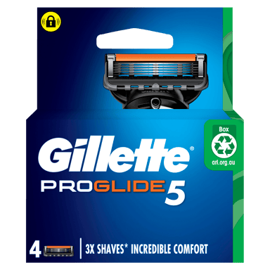 GILLETTE PROGLIDE5 REFILL BLADES 4 PACK