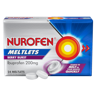 NUROFEN BERRY BURST 200MG 24 MELTLETS