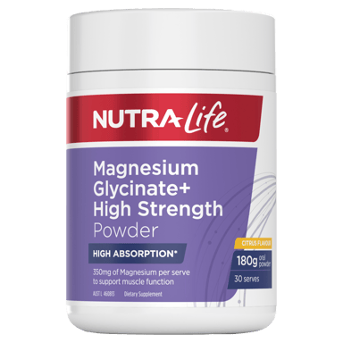 NUTRA LIFE MAGNESIUM GLYCINATE POWDER CITRUS 180G