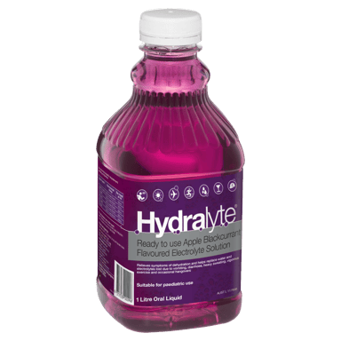 HYDRALYTE LIQUID APPLE BLACKCURRANT 1 LITRE