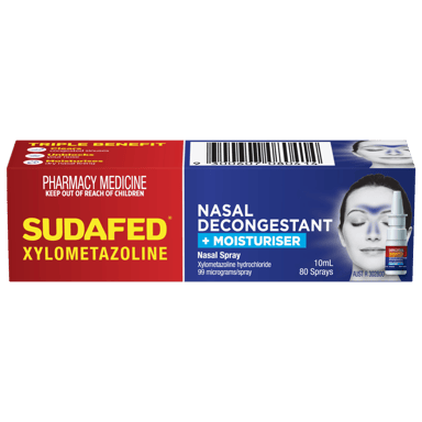 SUDAFED XYLO NASAL DECONGESTANT SPRAY 10ML