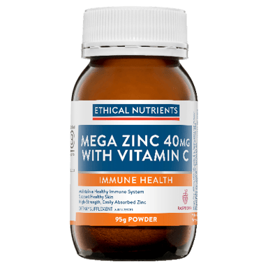 ETHICAL NUTRIENTS MEGA ZINC 40MG VITAMIN C BERRY POWDER