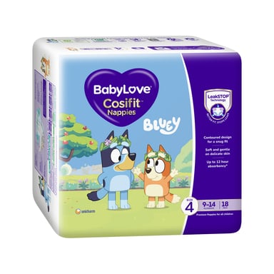 BABYLOVE COSIFIT NAPPIES TODDLER 18 PACK