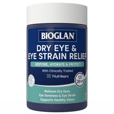 BIOGLAN DRY EYE & EYE STRAIN RELIEF 60 CAPSULES