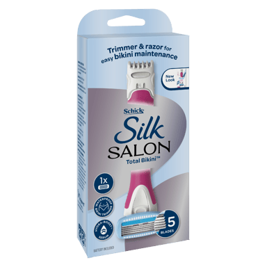 SCHICK HYDRO SILK TRIMSTYLE RAZOR + 1 BLADES