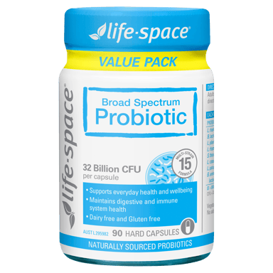 LIFE-SPACE BROAD SPECTRUM PROBIOTIC ADVANCED 90 CAPSULES