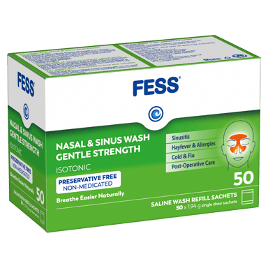 FESS NASAL AND SINUS WASH REFILL GENTLE 50