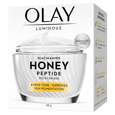 OLAY MOISTURISER NIACINAMIDE HONEY PEPTIDE 50G