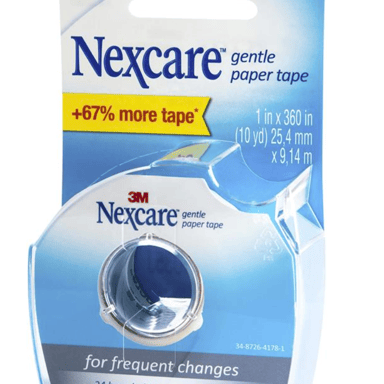 NEXCARE GENTLE PAPER TAPE DISPENSER 25.4MM X 9.14M