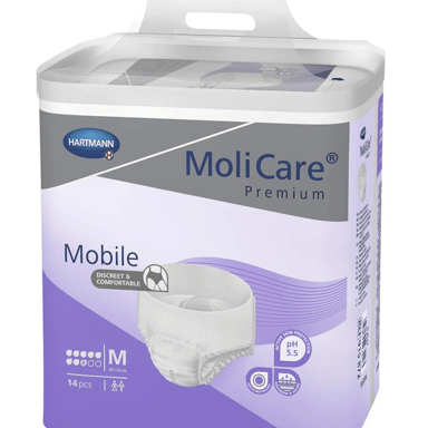 MOLICARE PREMIUM MOBILE PANTS 8D MEDIUM 14 PACK