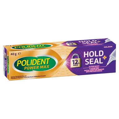POLIDENT DENTURE ADHESIVE HOLD & SEAL CREAM 40G