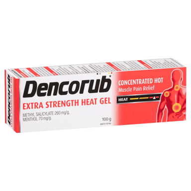 DENCORUB EXTRA STRENGTH HEAT GEL 100G