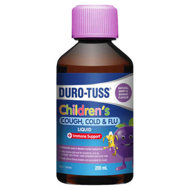 DURO-TUSS CHILD COUGH COLD & FLU + IMMUNE SUPPORT 200ML