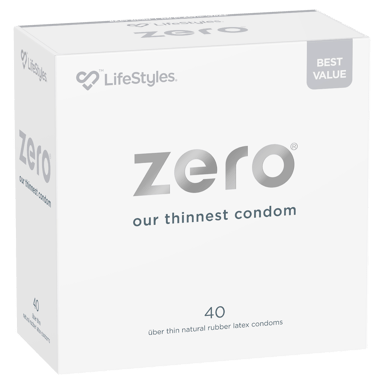 LIFESTYLES ZERO CONDOMS 40 PACK