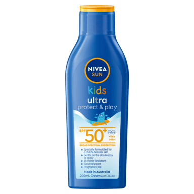 NIVEA KIDS PROTECT & PLAY ULTRA BEACH SUNSCREEN SPF50+ 200ML