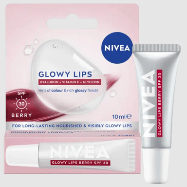 NIVEA GLOWY LIPS TINTED BERRY 10ML
