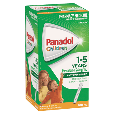 PANADOL CHILDREN 1 YEARS - 5 YEARS ORANGE SUSPENSION 200ML