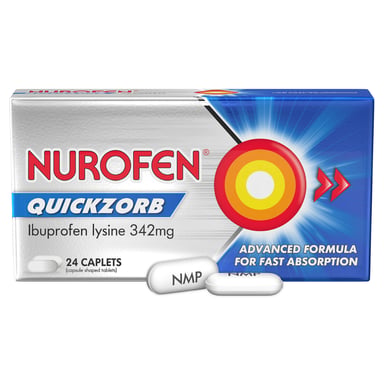 NUROFEN 200MG QUICKZORB 24 CAPLETS