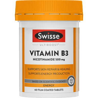 SWISSE ULTIBOOST VITAMIN B3 60 TABLETS