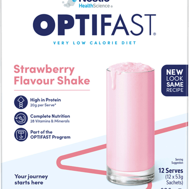 OPTIFAST VLCD SHAKE STRAWBERRY 53G 12 PACK