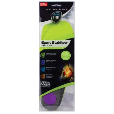 NEAT FEAT ORTHOTICS SPORT HIGH-IMPACT STABILISER INSOLE LARGE