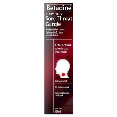 BETADINE READY TO USE SORE THROAT 200ML GARGLE