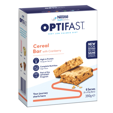 OPTIFAST VLCD BAR CEREAL 65G 6 PACK