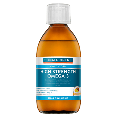 ETHICAL NUTRIENTS HIGH STRENGTH OMEGA 3 LIQUID 280ML