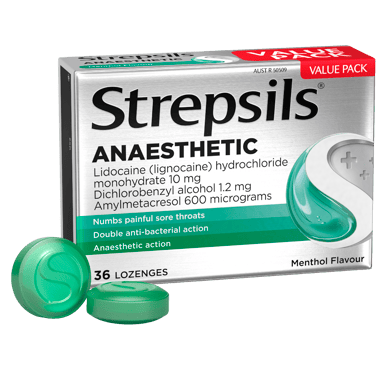 STREPSILS PLUS 36 LOZENGES