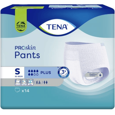 TENA PROSKIN PANTS 6D PLUS SMALL 14 PACK