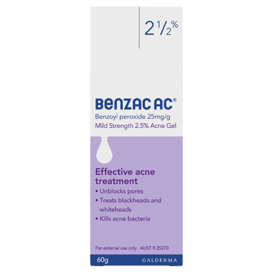 BENZAC AC 2.5% GEL 60G