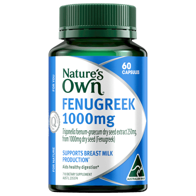 NATURES OWN FENUGREEK 1000MG 60 CAPSULES