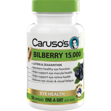 CARUSOS BILBERRY 50 CAPSULES
