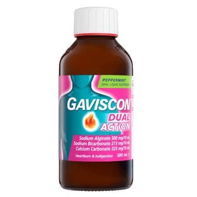 GAVISCON DUAL ACTION PEPPERMINT 500ML LIQUID
