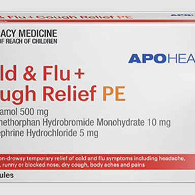 APOHEALTH COLD & FLU + COUGH RELIEF 24 CAPSULES