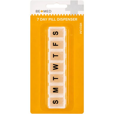 BE+MED PILL DISPENSER 7 DAY MEDIUM 