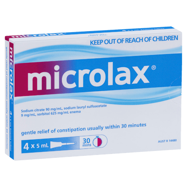 MICROLAX ENEMA 5ML 4 PACK