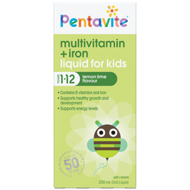 PENTA-VITE KIDS MULTIVITAMIN 1-12 YEARS LIQUID 200ML